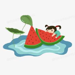 夏天吃瓜句子简短,瓜果飘香