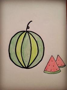 小朋友吃瓜简笔画,小朋友吃瓜简笔画趣味解读